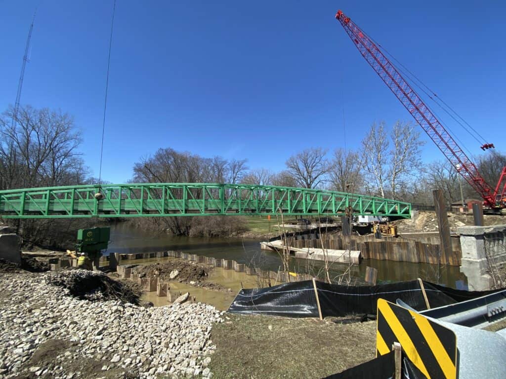 Okemos Bridge Construction 1